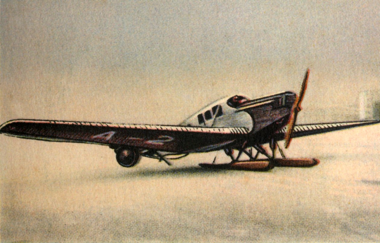 طائرة Junkers F13 L مع زلاجات ثلجية ، 1920 ، 1932. بواسطة غير معروف