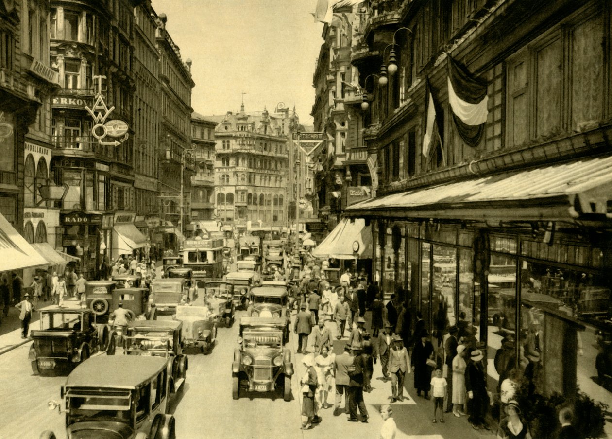 Kärntner Strasse ، فيينا ، النمسا ، c1935. بواسطة غير معروف