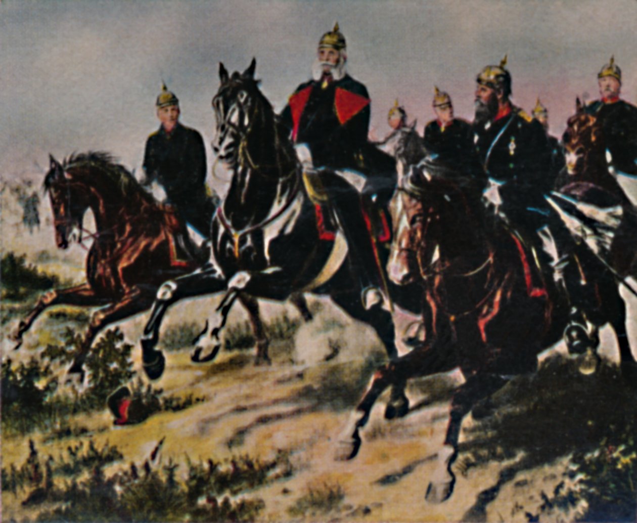 قيصر فيلهلم الأول 1797-1888 ورباط الأناقة. - لوحة بواسطة كامبهاوزن 1934. بواسطة غير معروف