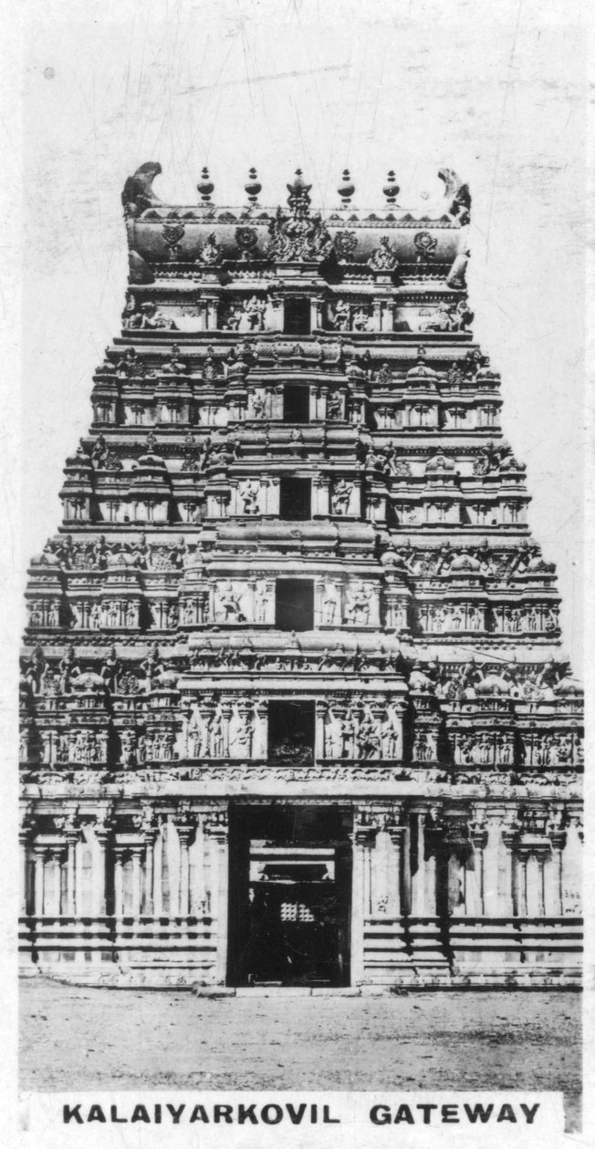 بوابة Kalaiyarkovil ، الهند ، c1925 بواسطة غير معروف