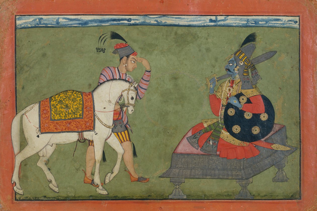 الصورة الرمزية Kalki ، التجسد المستقبلي لفيشنو ، كاليفورنيا. 1700-1710. بواسطة غير معروف