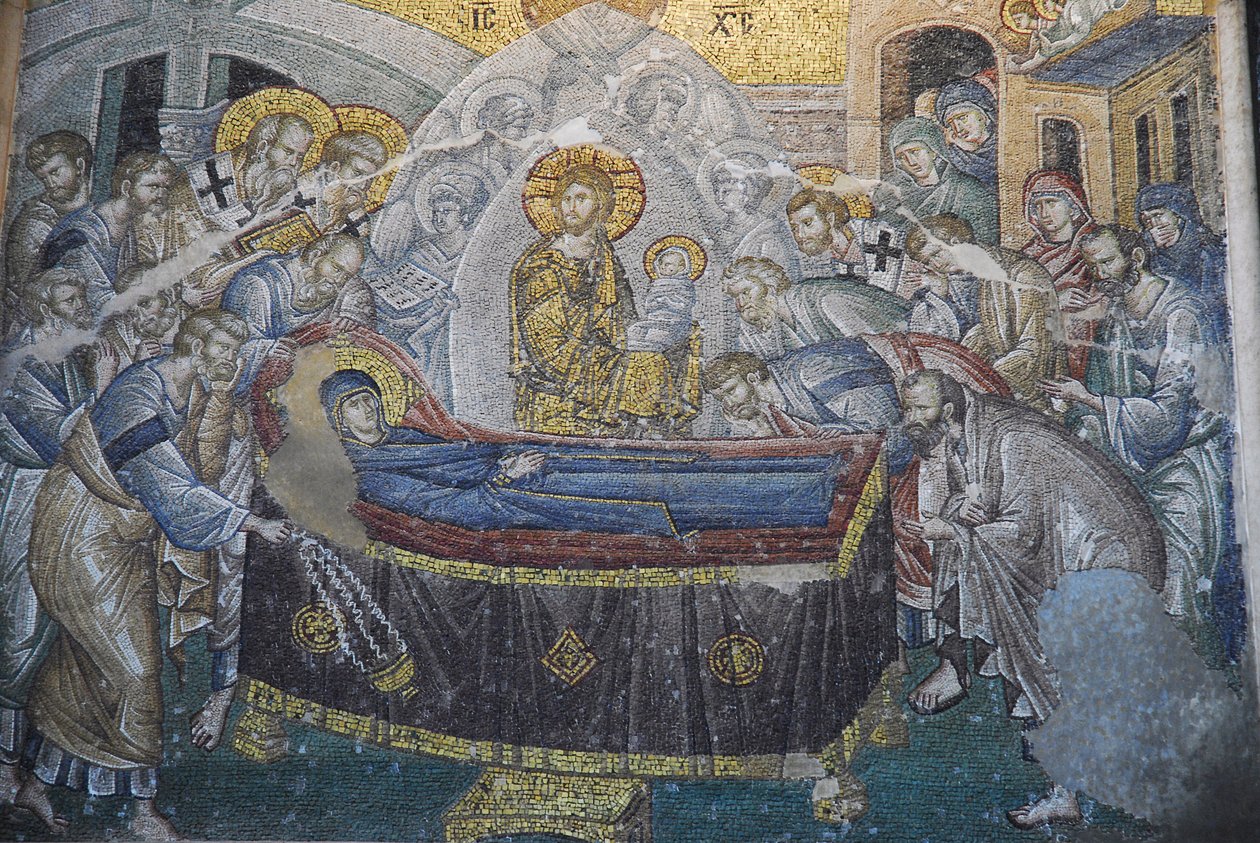 Kariye Camii (St Sauveur In Chora Church) في الهواء الطلق: Dormition (وفاة ماري) ، اسطنبول ، تركيا بواسطة غير معروف