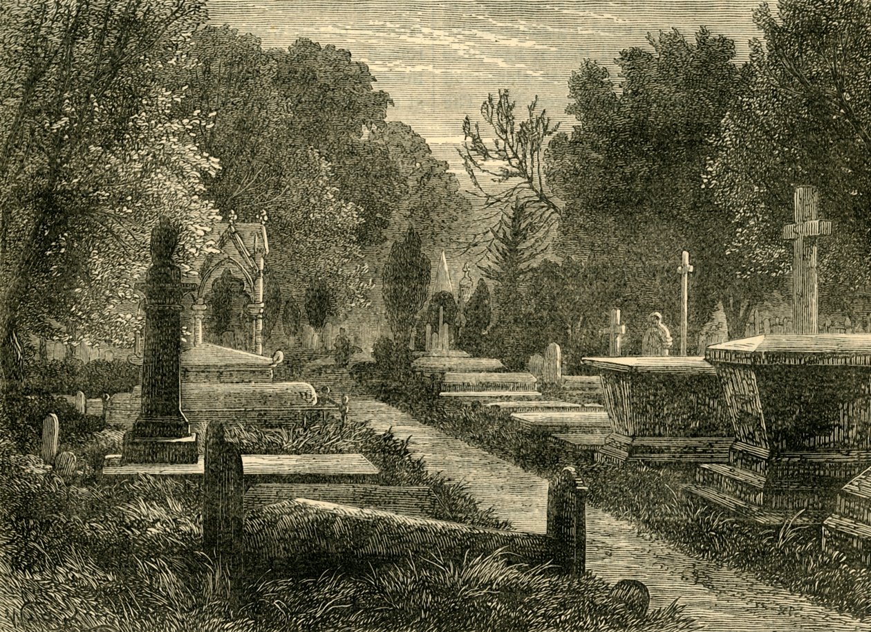 مقبرة كينسال الخضراء ، c1876. بواسطة غير معروف