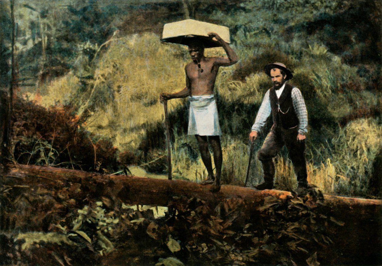 الباحثون في Kentzer على الطريق ، التنقيب عن الذهب ، 1900. بواسطة غير معروف