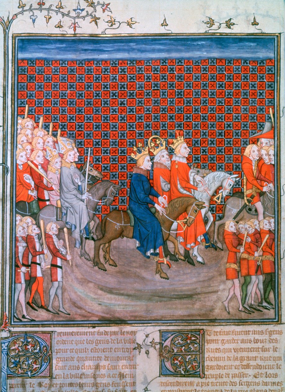 دخول الملك تشارلز الرابع باريس ، 1375-1379 بواسطة غير معروف