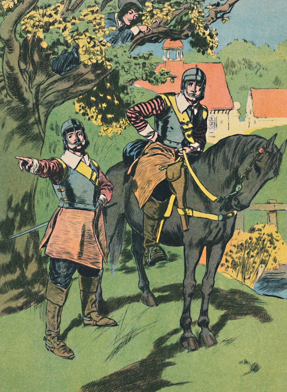 الملك تشارلز في البلوط ، c1907 بواسطة غير معروف