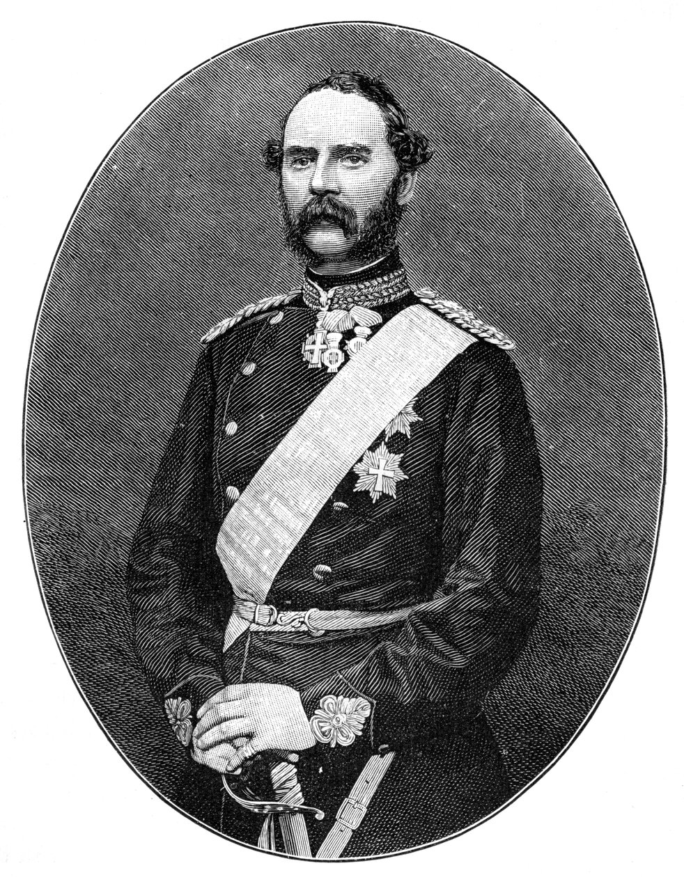 الملك كريستيان التاسع ملك الدنمارك 1818-1906 بواسطة غير معروف