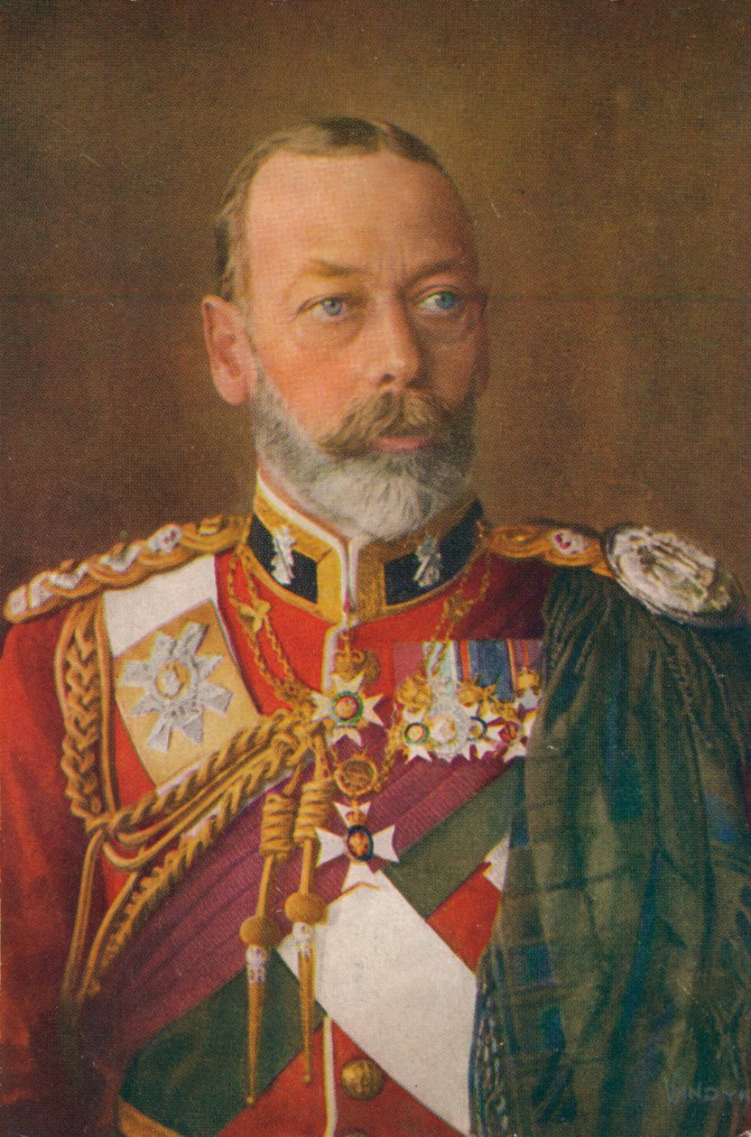 الملك جورج الخامس 1865-1936 بصفته العقيد العام للساعة السوداء بواسطة غير معروف
