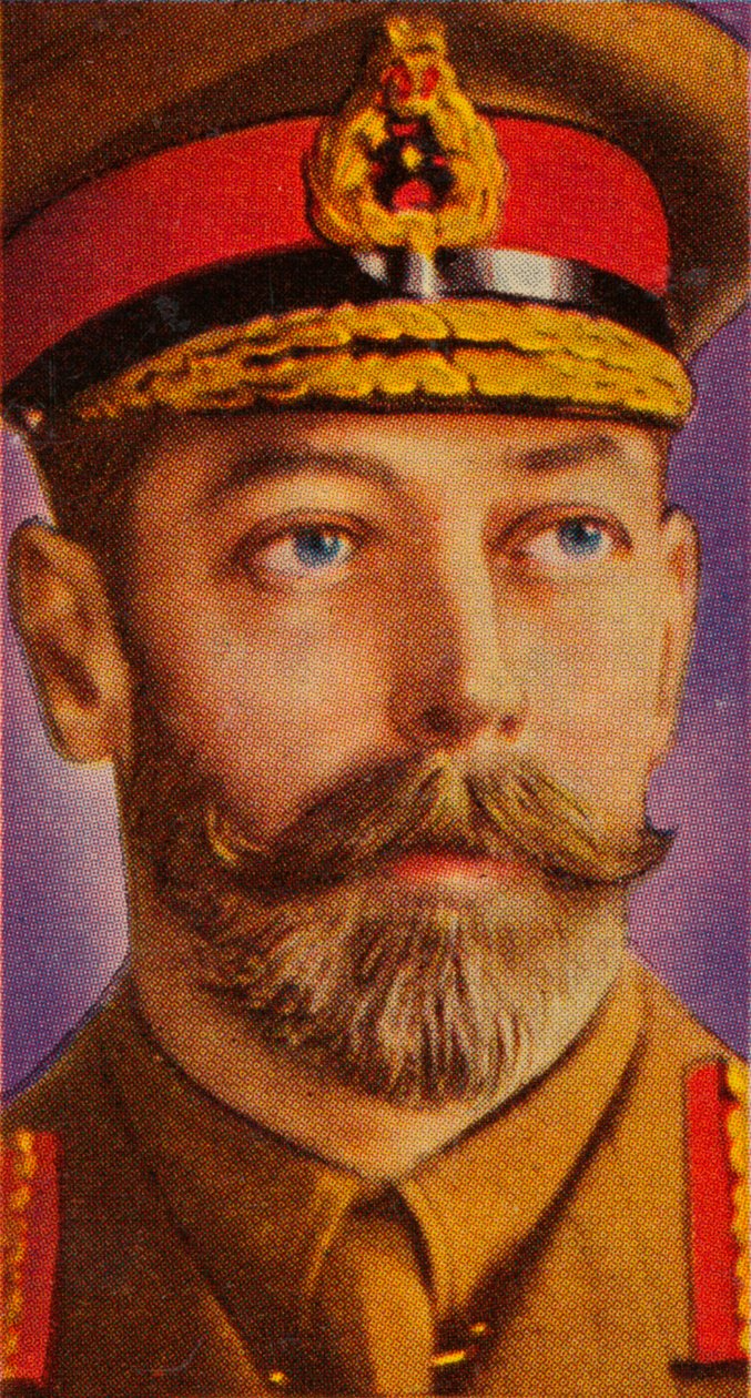 الملك جورج الخامس في لباس ميداني خلال الحرب العالمية الأولى ، c1914-c1918 1935 بواسطة غير معروف