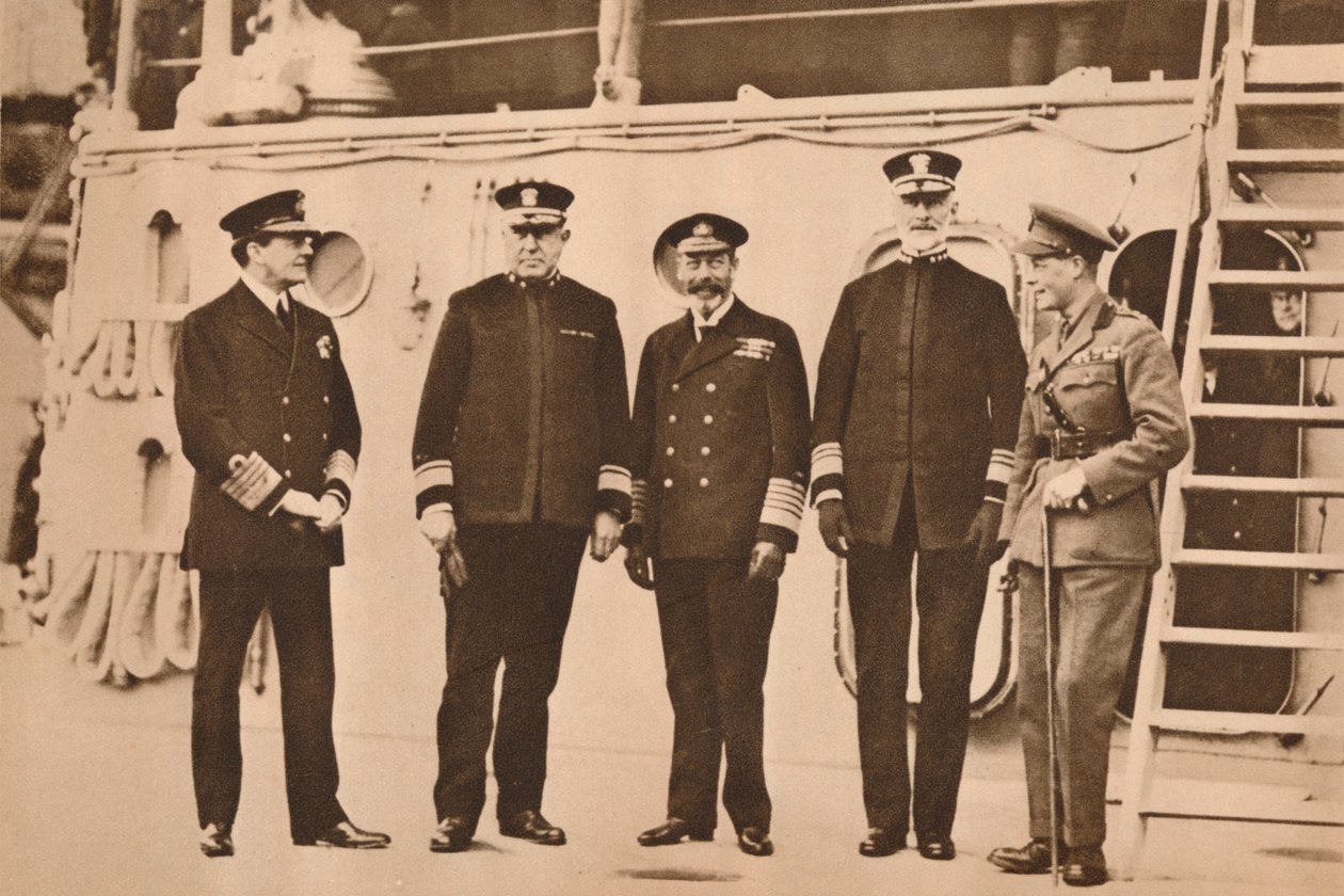 الملك جورج الخامس يزور الأسطول ، نوفمبر 1917 1935 بواسطة غير معروف