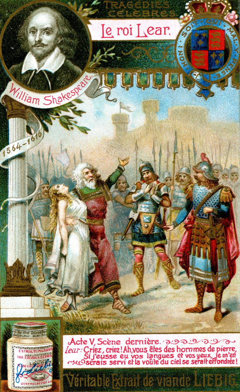 الملك لير بقلم ويليام شكسبير 1564-1616 ، c1900 بواسطة غير معروف