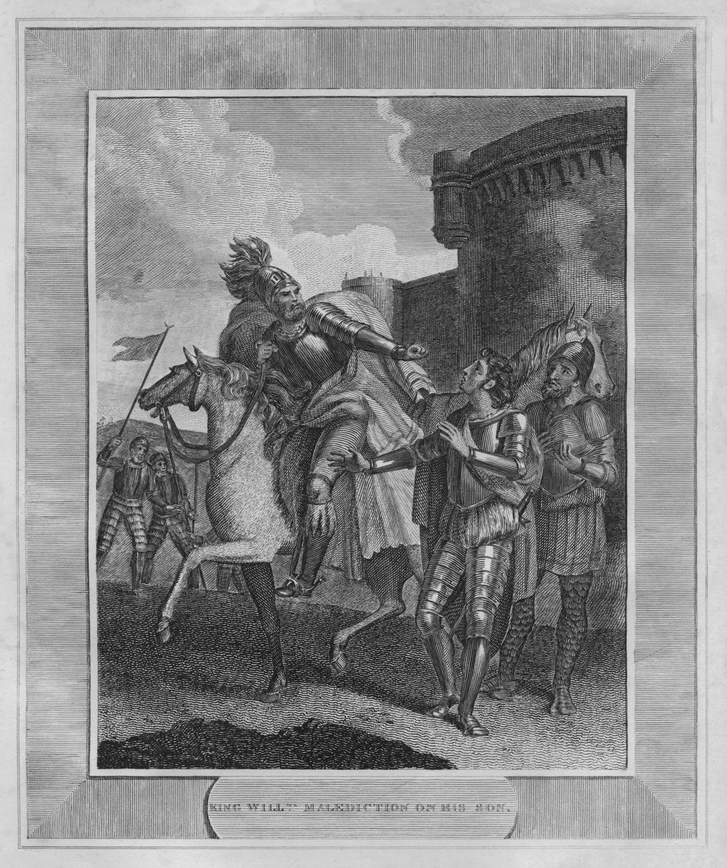 الملك ويليامز Malediction على ابنه ، 1838 بواسطة غير معروف