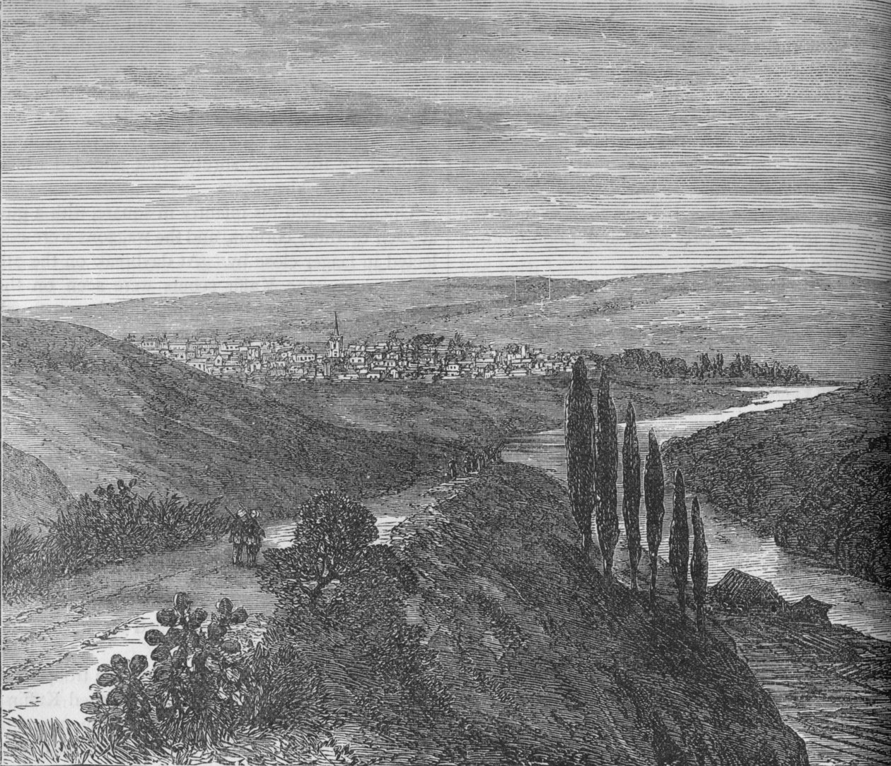 مدينة الملك وليامز ، بالقرب من القناة المائية ، c1880 بواسطة غير معروف