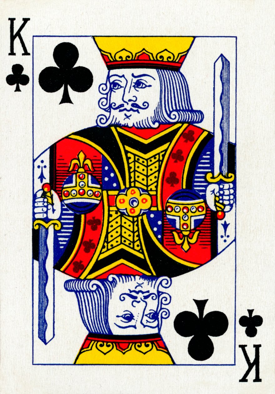 King of Clubs من مجموعة أوراق لعب Goodall & Son Ltd. ، c1940 بواسطة غير معروف