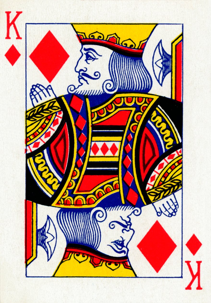 King of Diamonds من مجموعة أوراق لعب Goodall & Son Ltd. ، c1940 بواسطة غير معروف