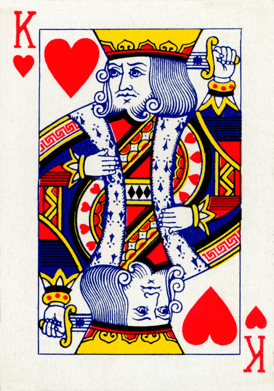 King of Hearts من مجموعة أوراق لعب Goodall & Son Ltd.، c1940 بواسطة غير معروف