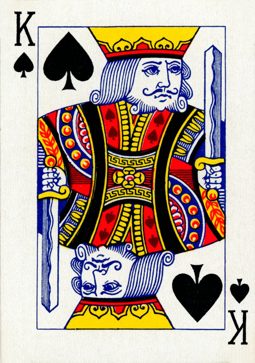 King of Spades من مجموعة أوراق لعب Goodall & Son Ltd. ، c1940 بواسطة غير معروف