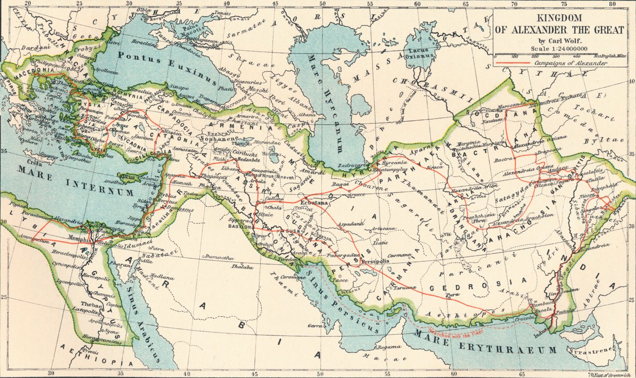 مملكة الإسكندر الأكبر ، c1901 ، 1902 بواسطة غير معروف