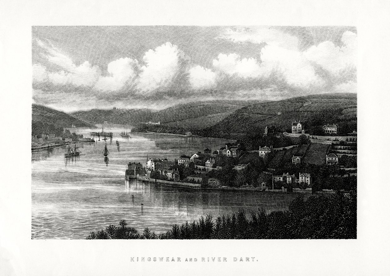 Kingswear و the River Dart ، جنوب ديفون ، 1896 بواسطة غير معروف