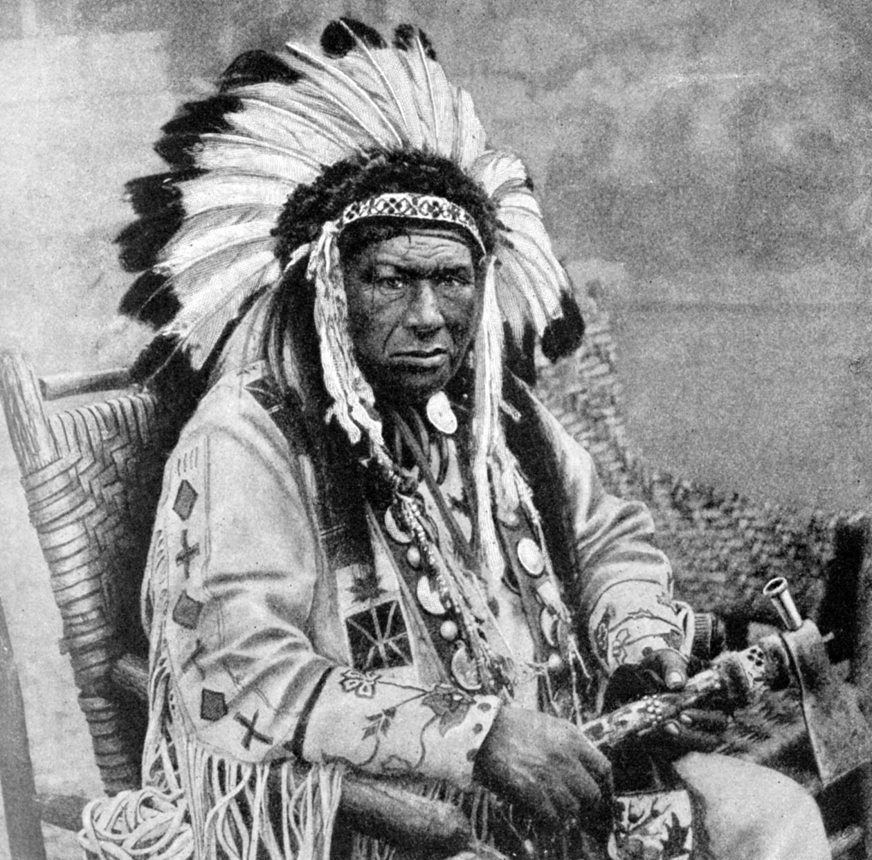 Kinnewankan ، رئيس Sioux ، 1922 بواسطة غير معروف