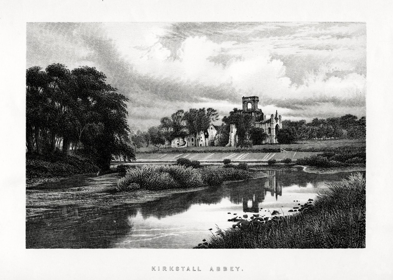 دير كيركستال ، ليدز ، يوركشاير ، 1896 بواسطة غير معروف