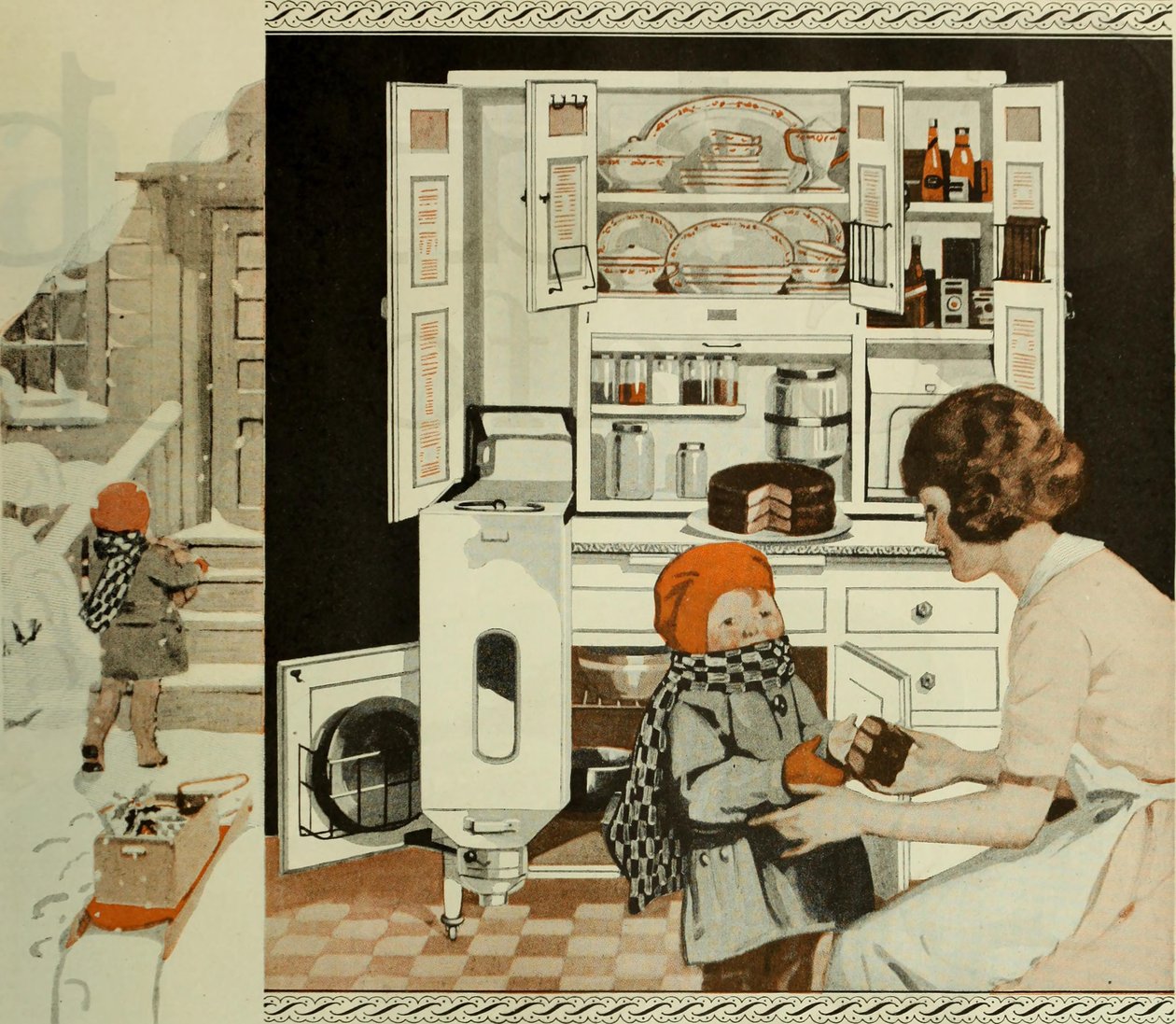 إعلانات المطبخ من The Saturday Evening Post ، حوالي 1920-1925. بواسطة غير معروف