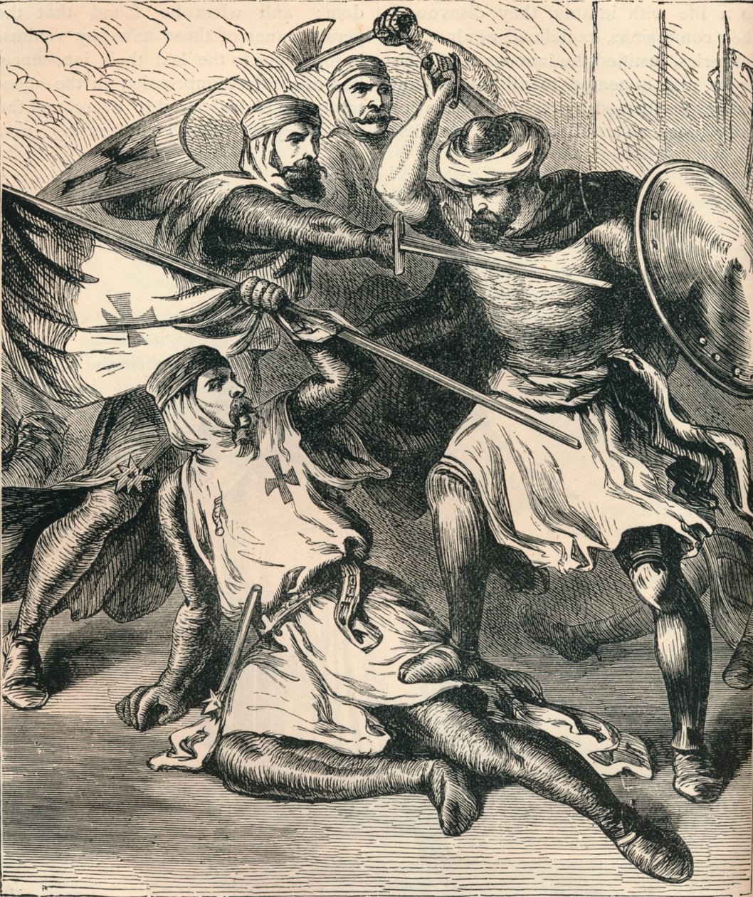 فرسان الهيكل في ميدان المعركة ، c1910 بواسطة غير معروف