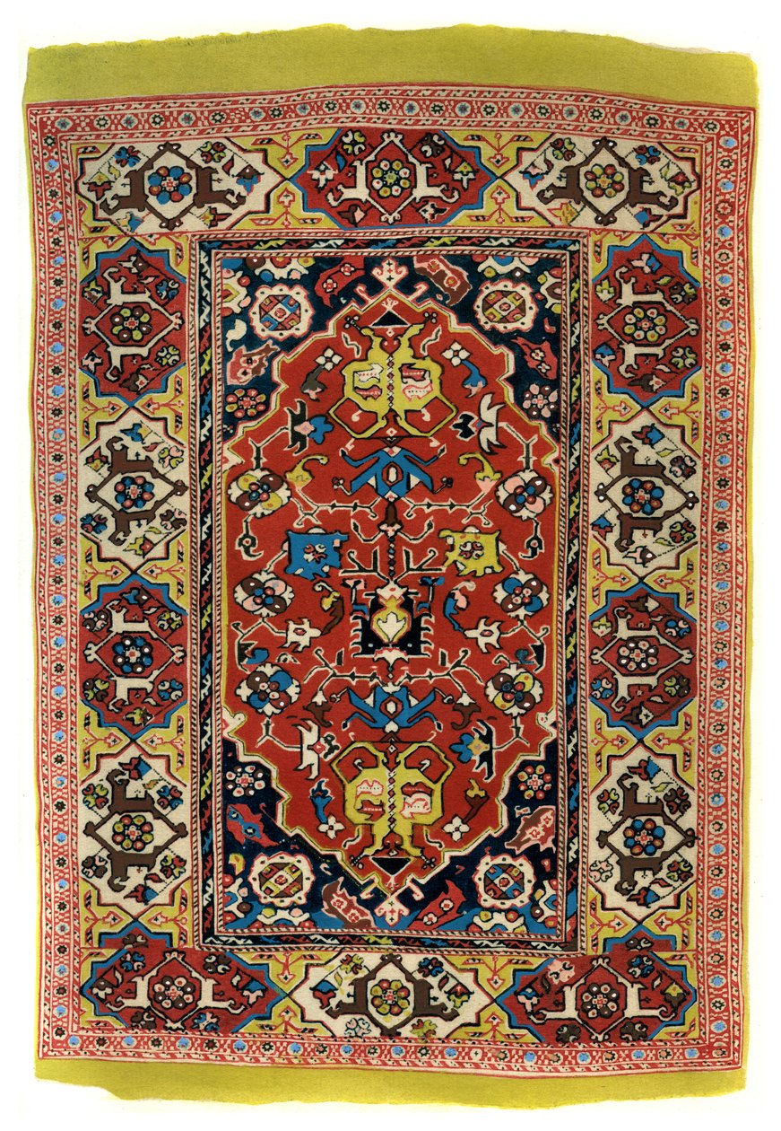 سجادة من الصوف المحبوك ، c1600 1958 بواسطة غير معروف