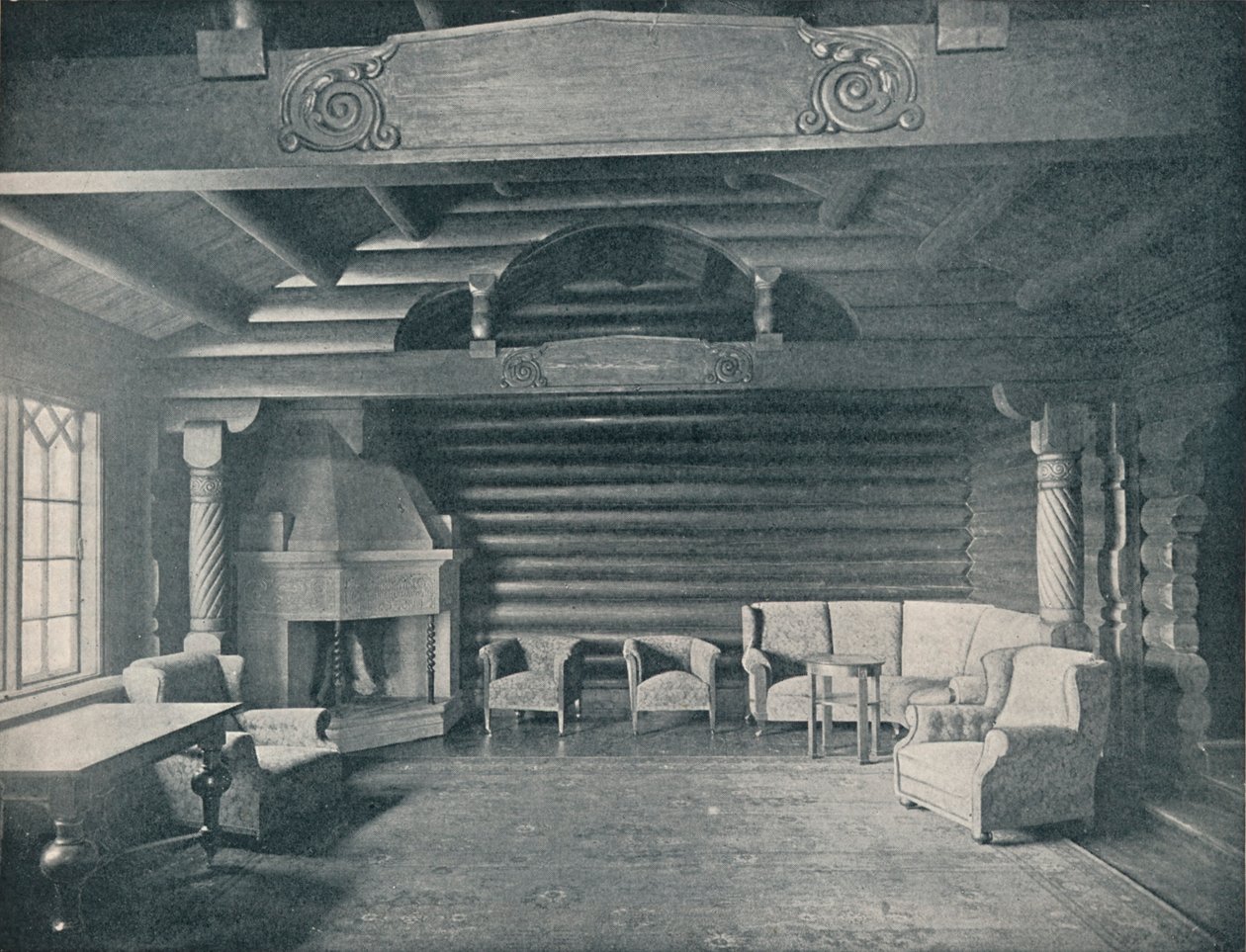 Kongssater ، موطن الغابات لملك وملكة النرويج ، c1910 بواسطة غير معروف
