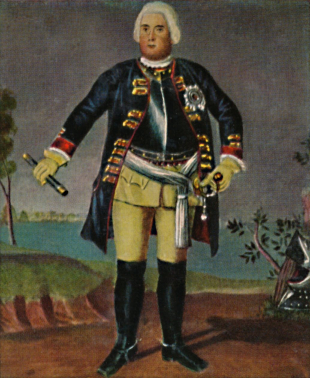 King Friedrich Wilhelm I v. بروسيا 1688-1740. - نقش بعد لوحة ويدمان 1934. بواسطة غير معروف