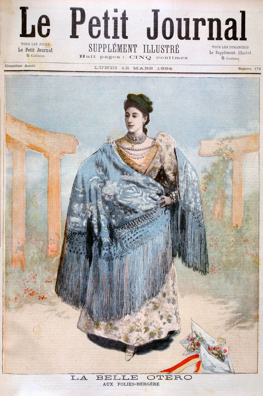 لا بيل أوتيرو ، راقصة وممثلة ومغنية إسبانية ولدت عام 1894 بواسطة غير معروف
