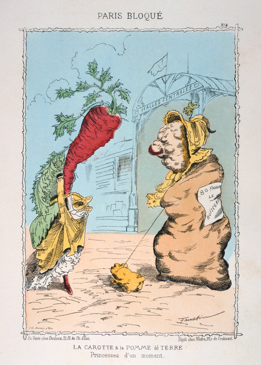 الجزر والبطاطا ، 1870-1871 بواسطة غير معروف