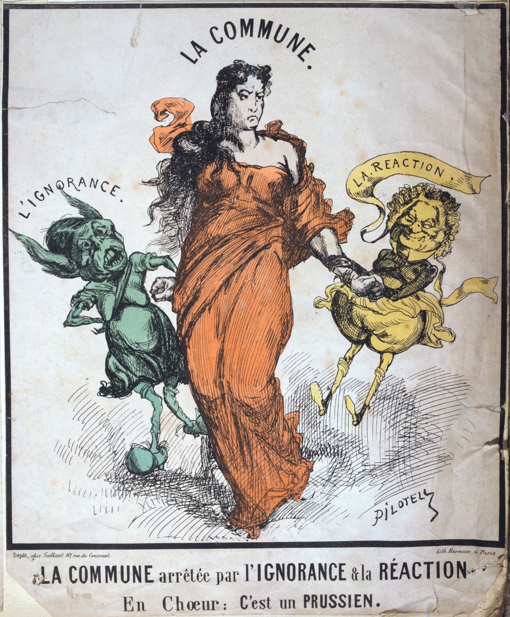 الكومونة التي اعتقلها الجهل ورد الفعل ، 1871 بواسطة غير معروف