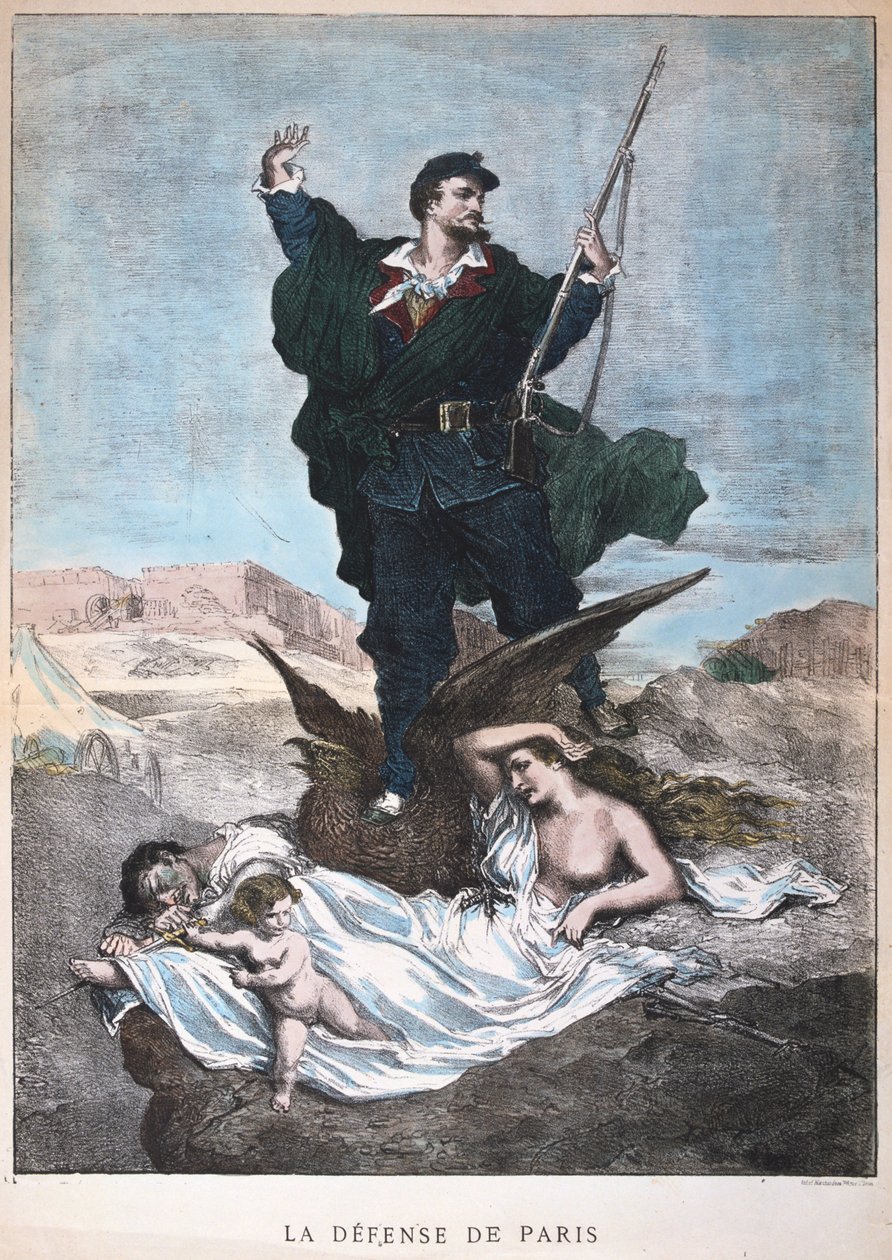 لا ديفينس دو باريس ، الحرب الفرنسية البروسية ، 1870-1871. بواسطة غير معروف