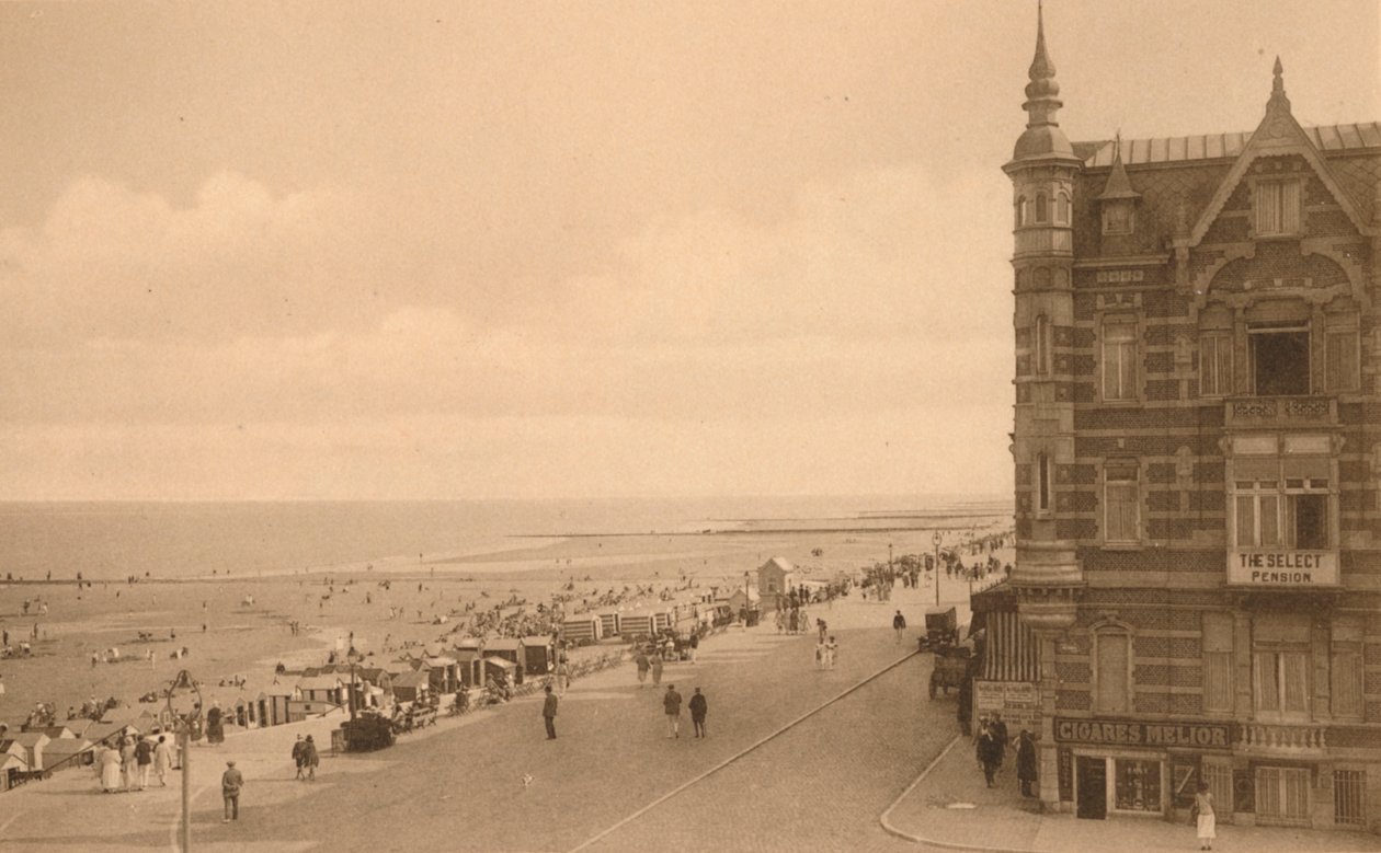 La Digue et la Plage ، النزهة والشاطئ ، c1900. بواسطة غير معروف