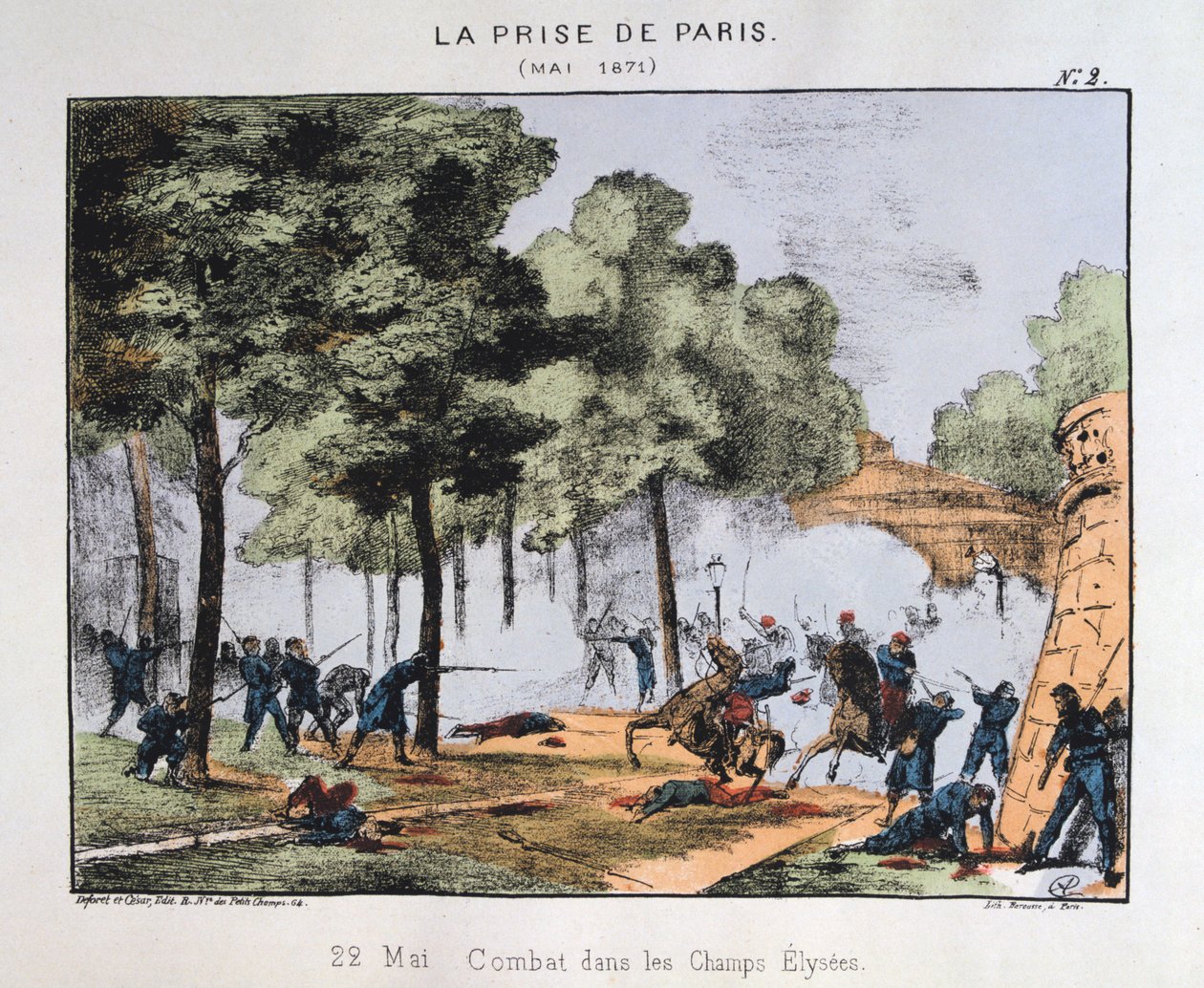 الاستيلاء على باريس ، 22 مايو 1871 بواسطة غير معروف