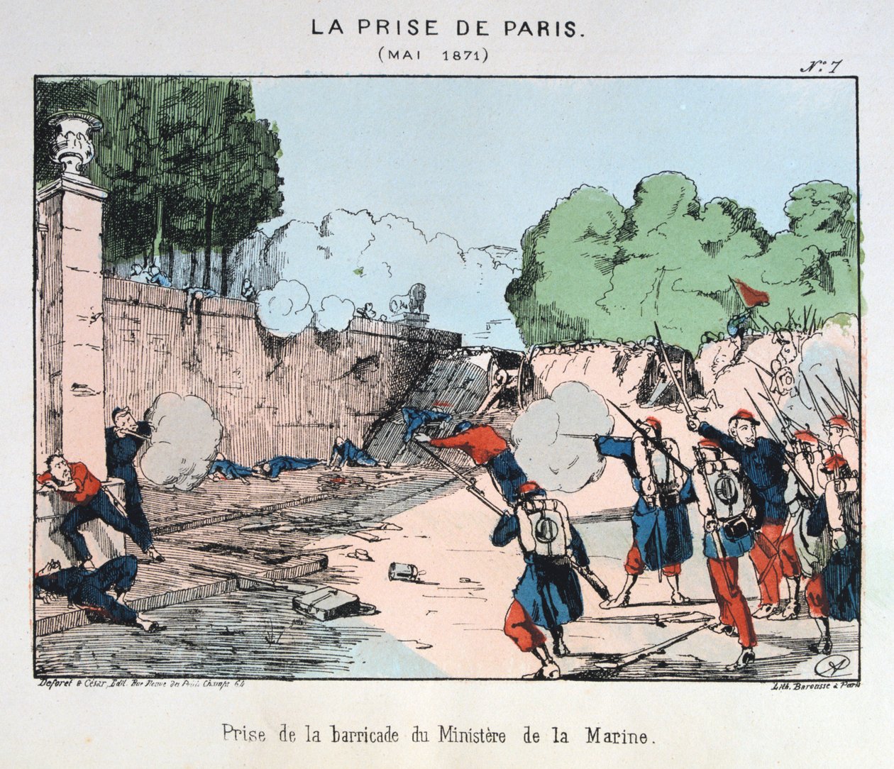الاستيلاء على باريس ، مايو 1871 بواسطة غير معروف