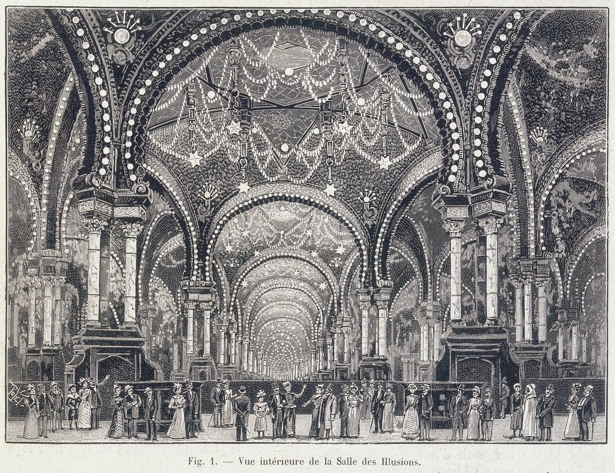 La Salle des Illusions ، باريس ، سبتمبر 1900 بواسطة غير معروف
