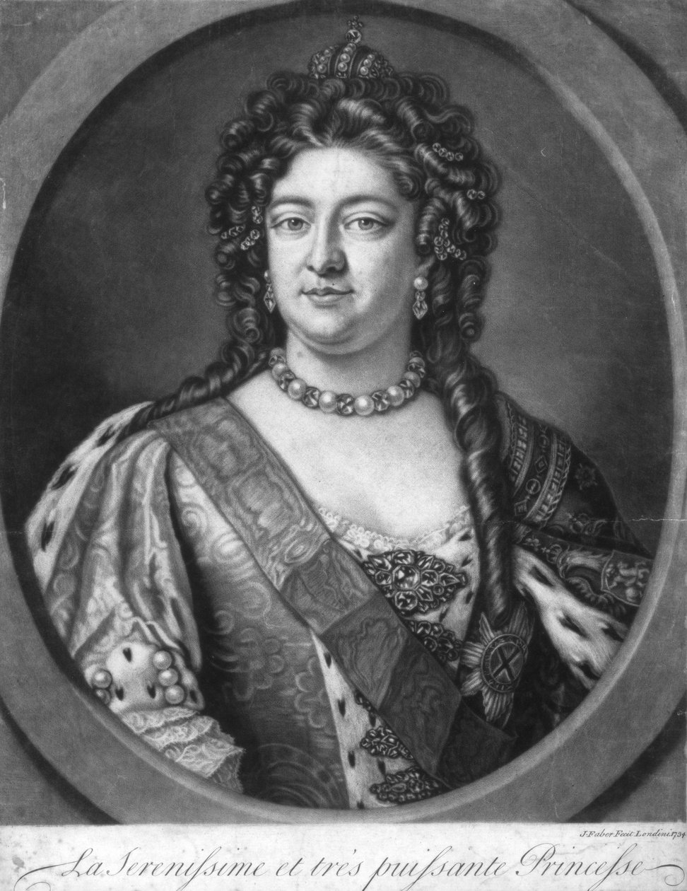 سيرينيسيما والأميرة القوية جدا ، 1734 بواسطة غير معروف