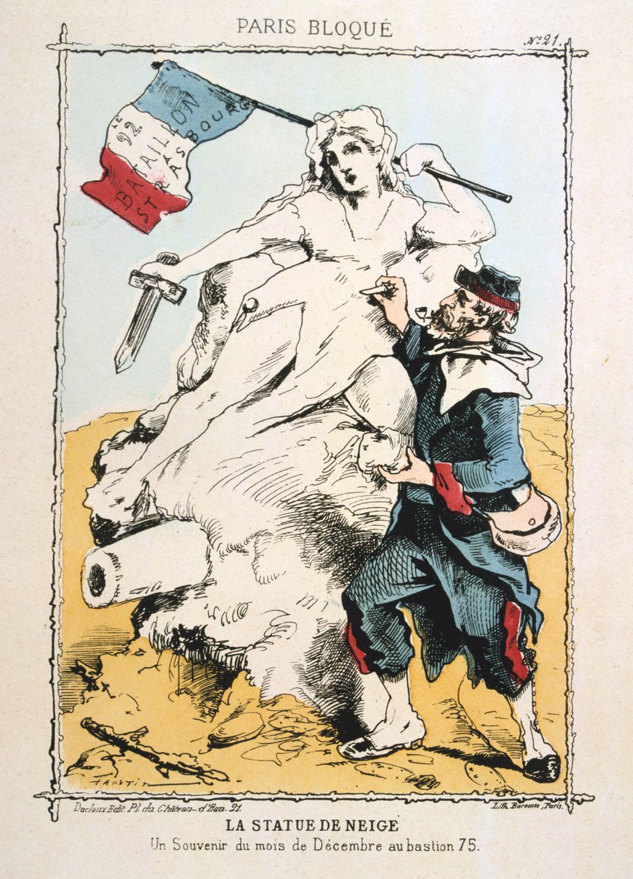 تمثال الثلج ، 1870-1871 بواسطة غير معروف