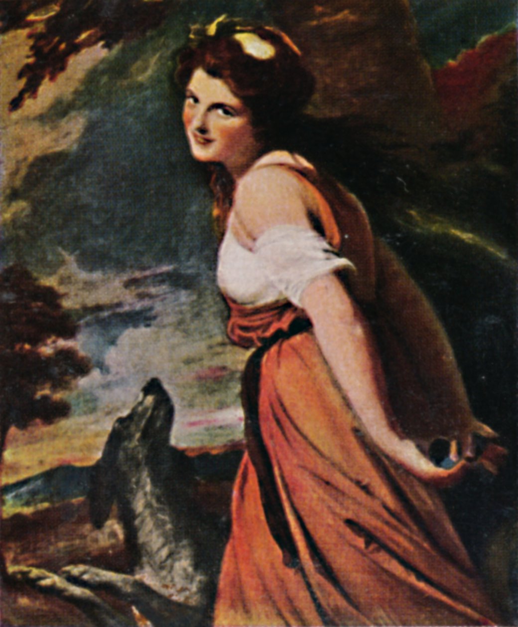 سيدة هاميلتون 1761-1815. - رسم رومني 1934. بواسطة غير معروف