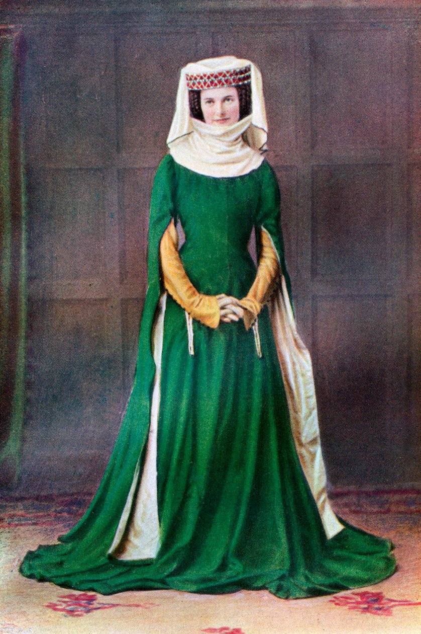 فستان سيدة ، القرن 14 ، 1910 بواسطة غير معروف