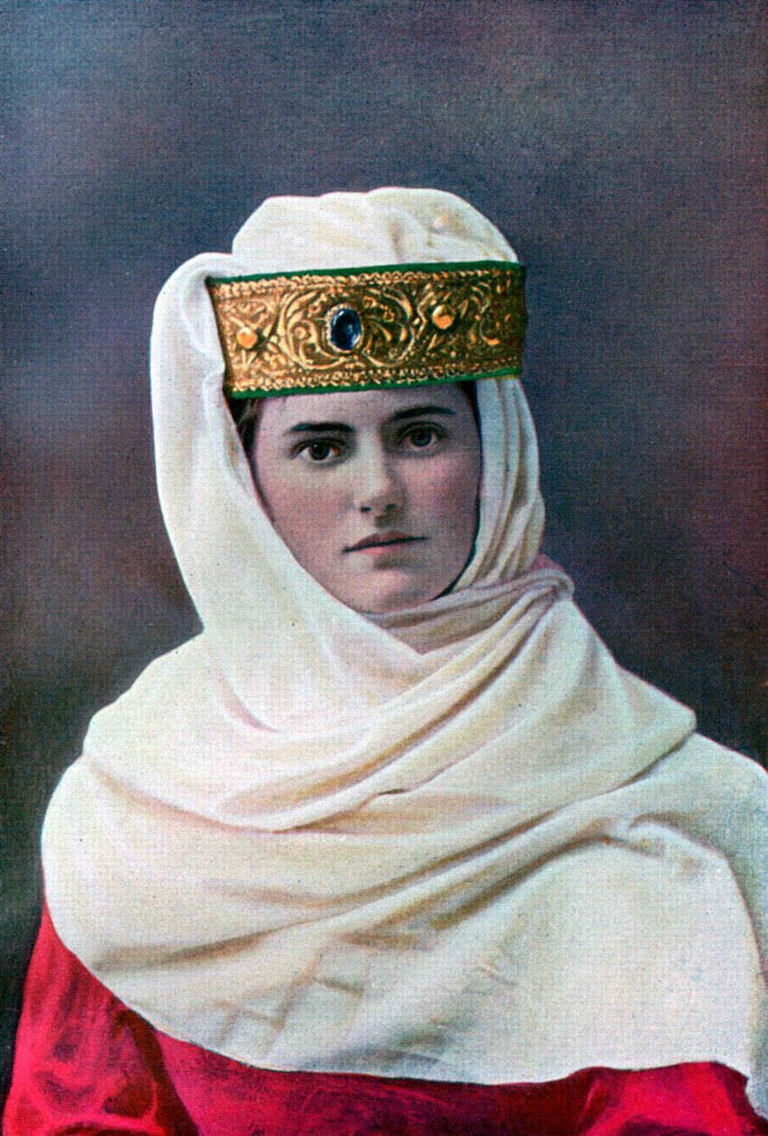 غطاء للرأس سيدة ، c1290 ، 1910 بواسطة غير معروف