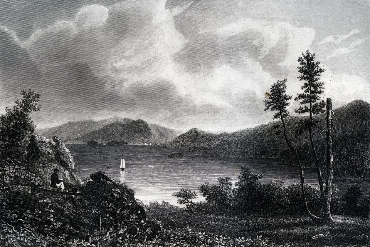 بحيرة جورج ، نيويورك ، 1855 بواسطة غير معروف