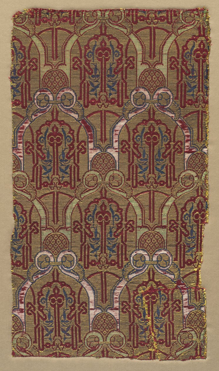 Lampas مع أقواس سعفة مع نمط جدار الحمراء ، 1300s. بواسطة غير معروف