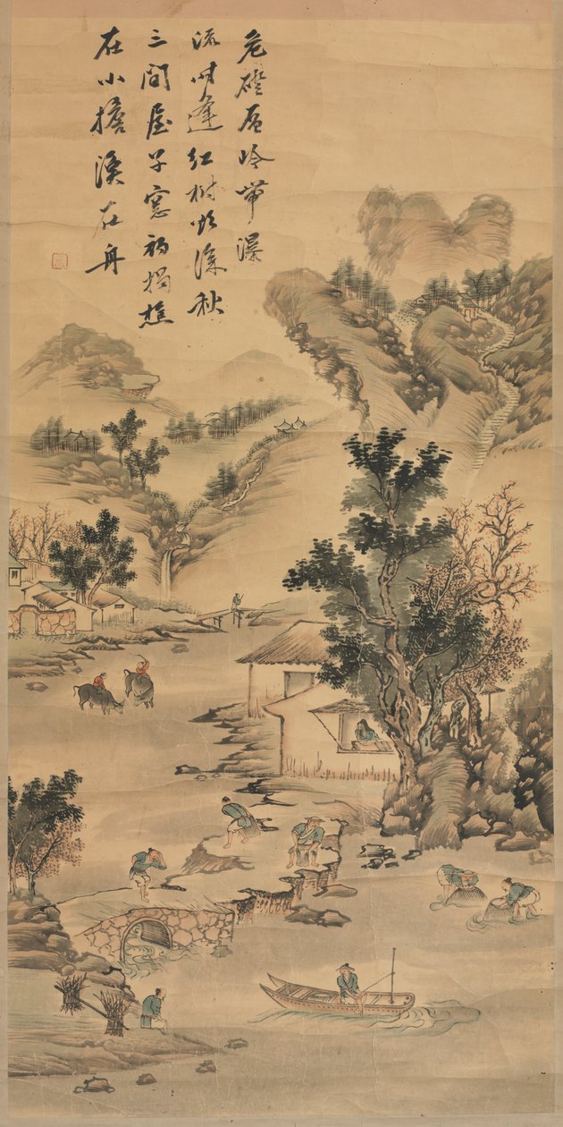 المناظر الطبيعية ، 1800s. بواسطة غير معروف