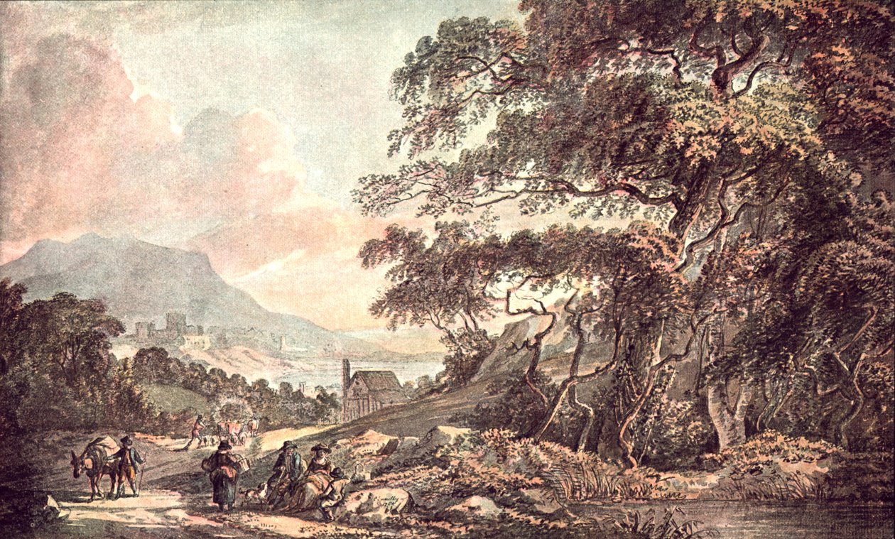 منظر طبيعي بالقرب من بحيرة ، 1785 ، c1900. بواسطة غير معروف