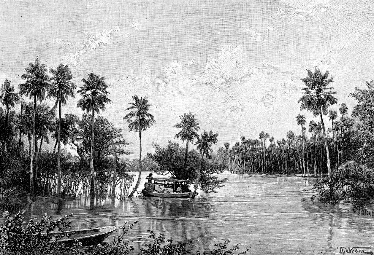 Las Palmes Lagunas ، بالقرب من مصب بيلكومايو ، 1895 بواسطة غير معروف