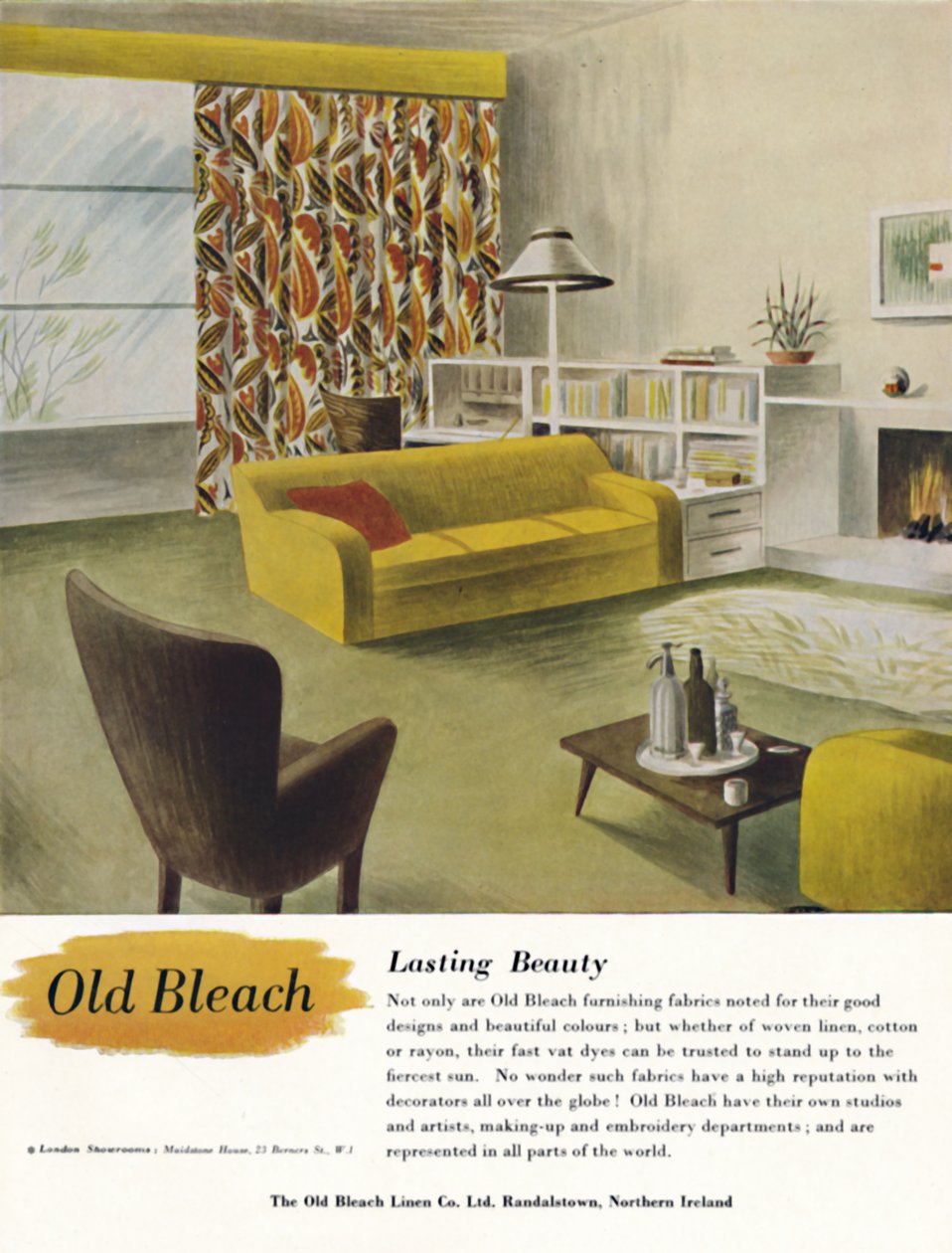 Lasting Beauty - إعلان شركة Bleach Linen ، c1945 بواسطة غير معروف