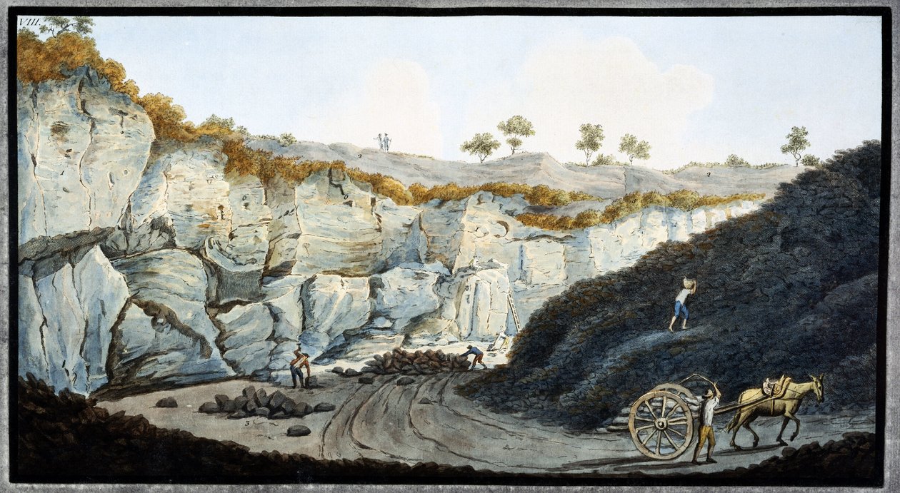 Lava strata from Mount Vesuvius, Kingdom of Naples, c 1767 بواسطة غير معروف